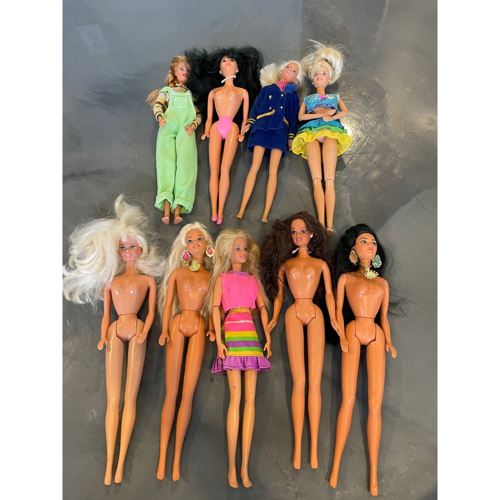 Vintage Mattel Barbie Doll Lot of 9 1990s Fashion Dolls Teresa Christie Midge